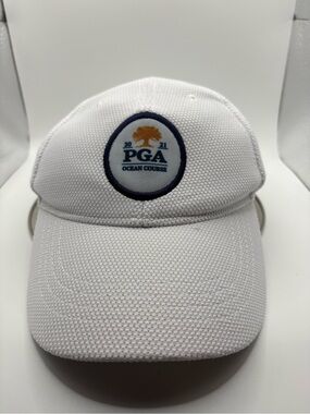 2021 PGA Ocean Course Kiawah Island White Performance Adjustable Youth Golf Hat